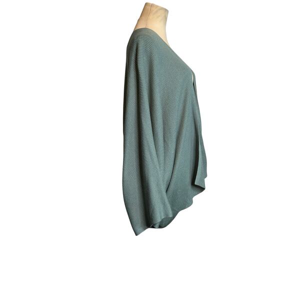 Lululemon Tealwater Teal Cashlu Knit Textured Wrap Cardigan size M/L - Picture 13 of 14